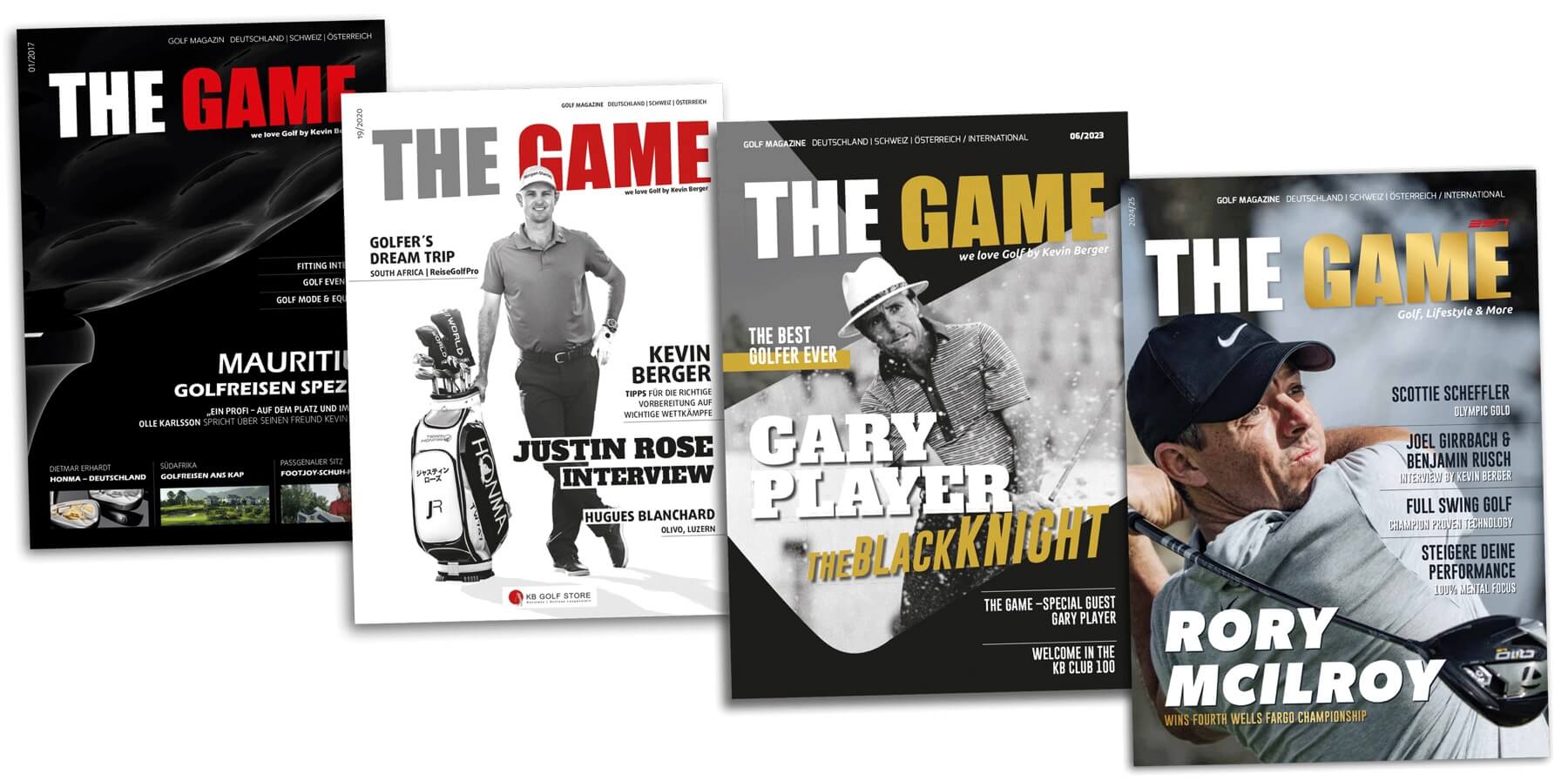 THE GAME · Eine Auswahl an Cover-Ausgaben